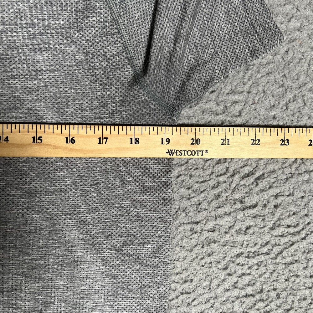 Lululemon Shirt Mens Medium Gray Metal Vent Pullover‎ Stretch Casual Gym Workout - Picture 7 of 10